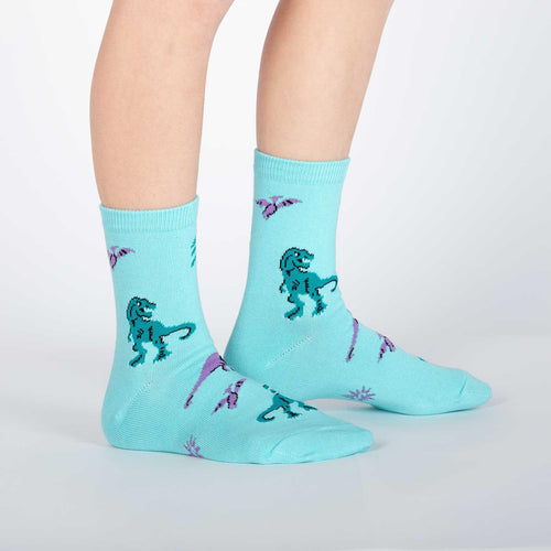 Juniorsokker med dinosaurmotiv