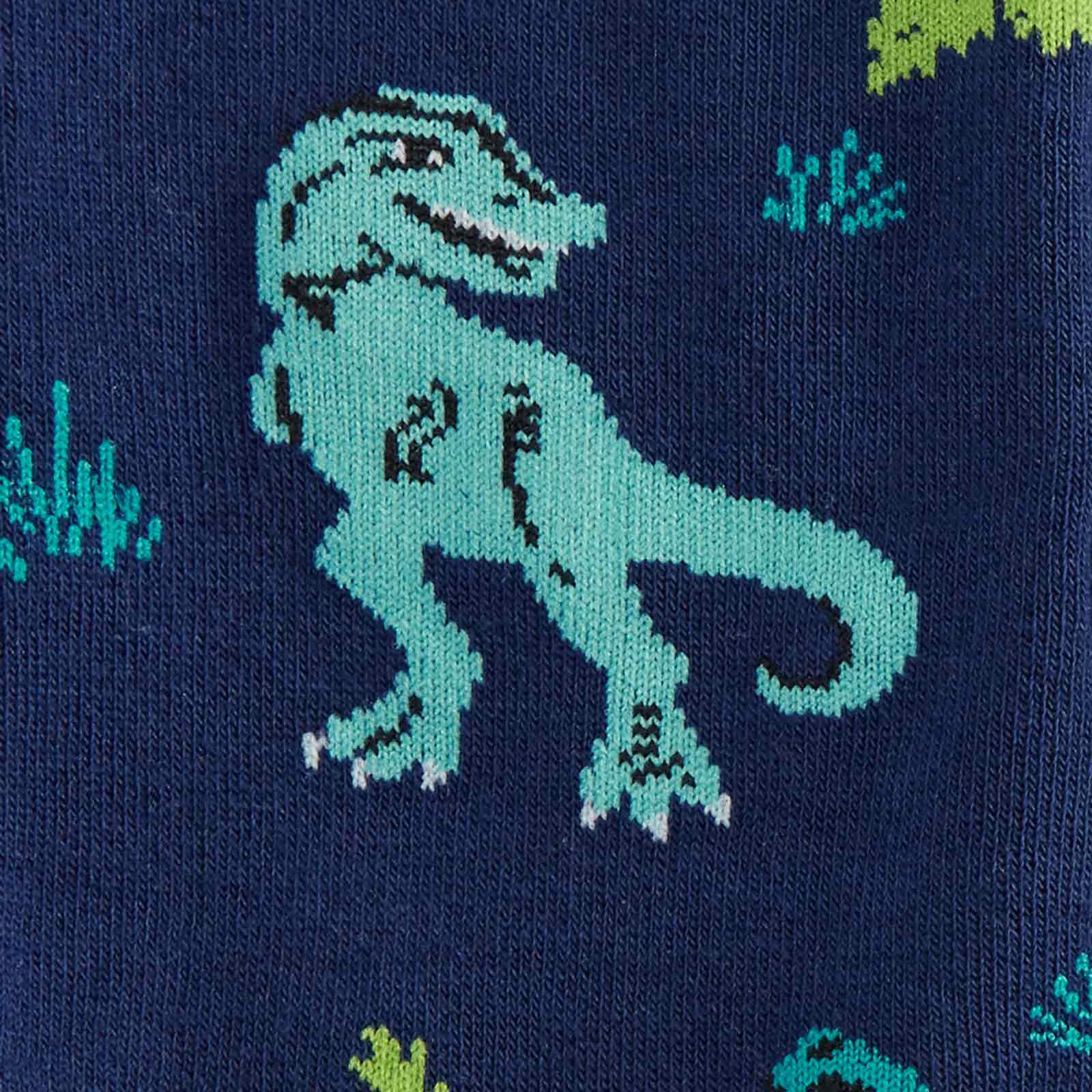 Knehøye sokker med dinosaurmotiv
