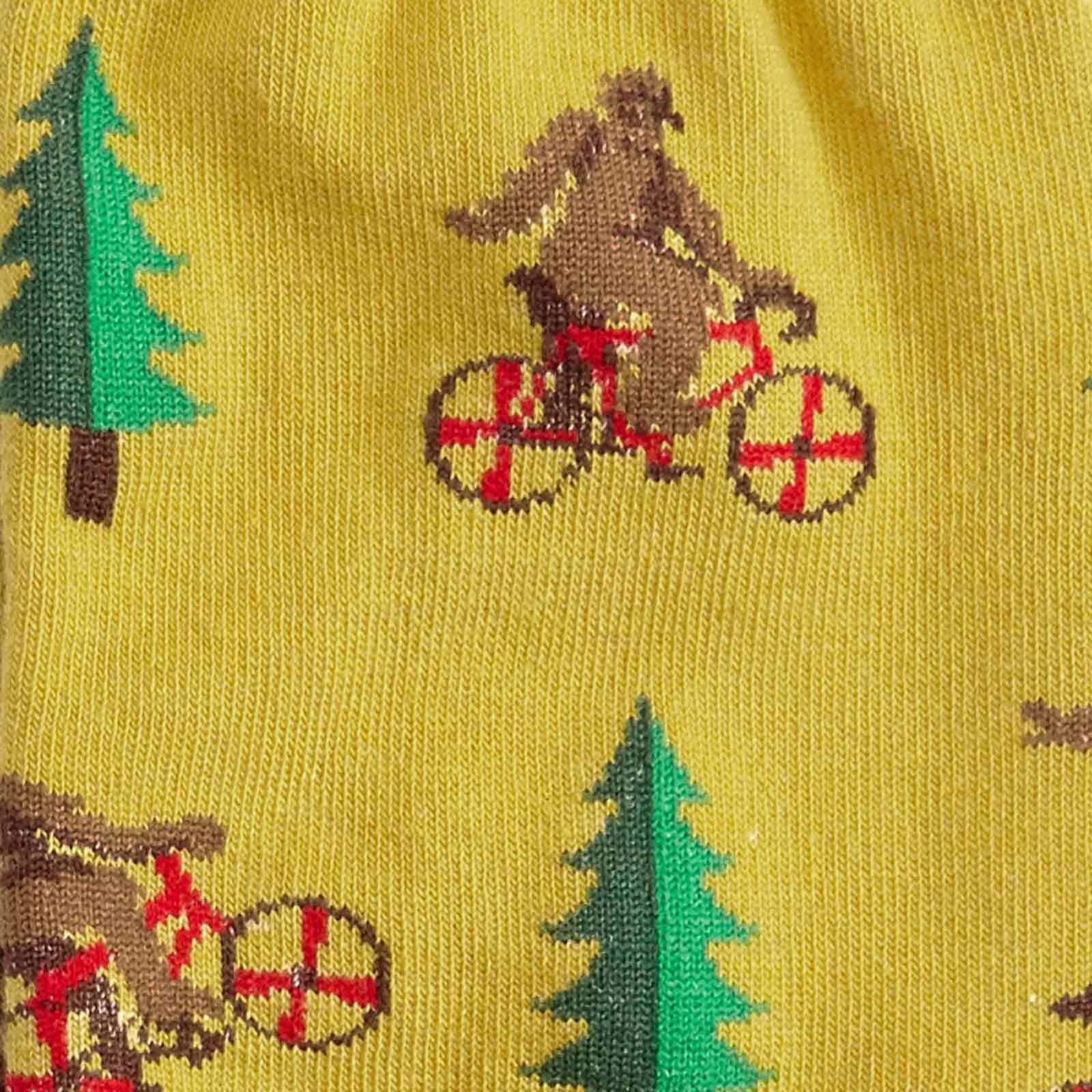 Herresokker med Bigfoot på sykkel