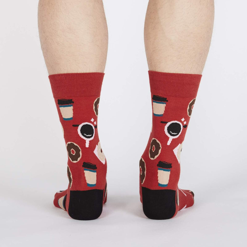 Herresokker med kaffemotiv