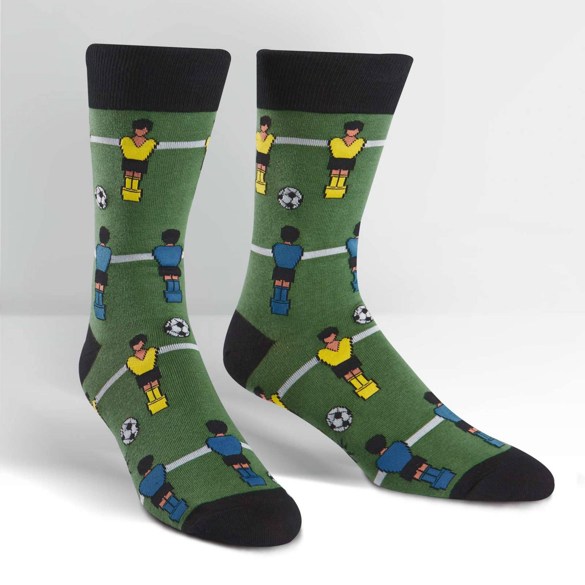 Herresokker med fotballmotiv