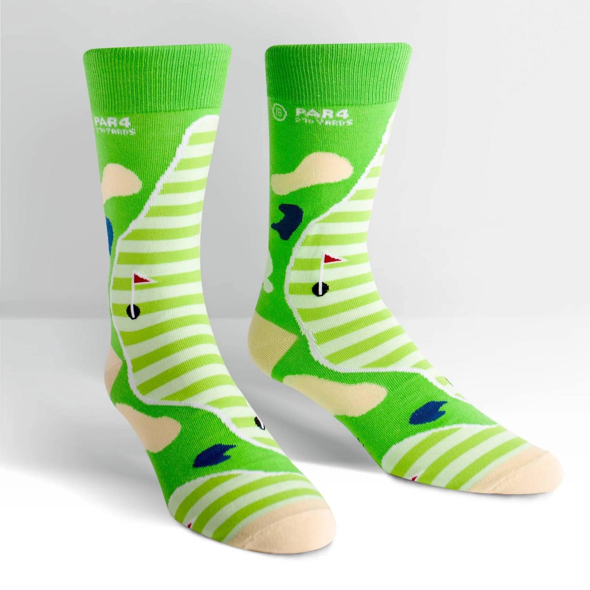 Herresokker med golfmotiv
