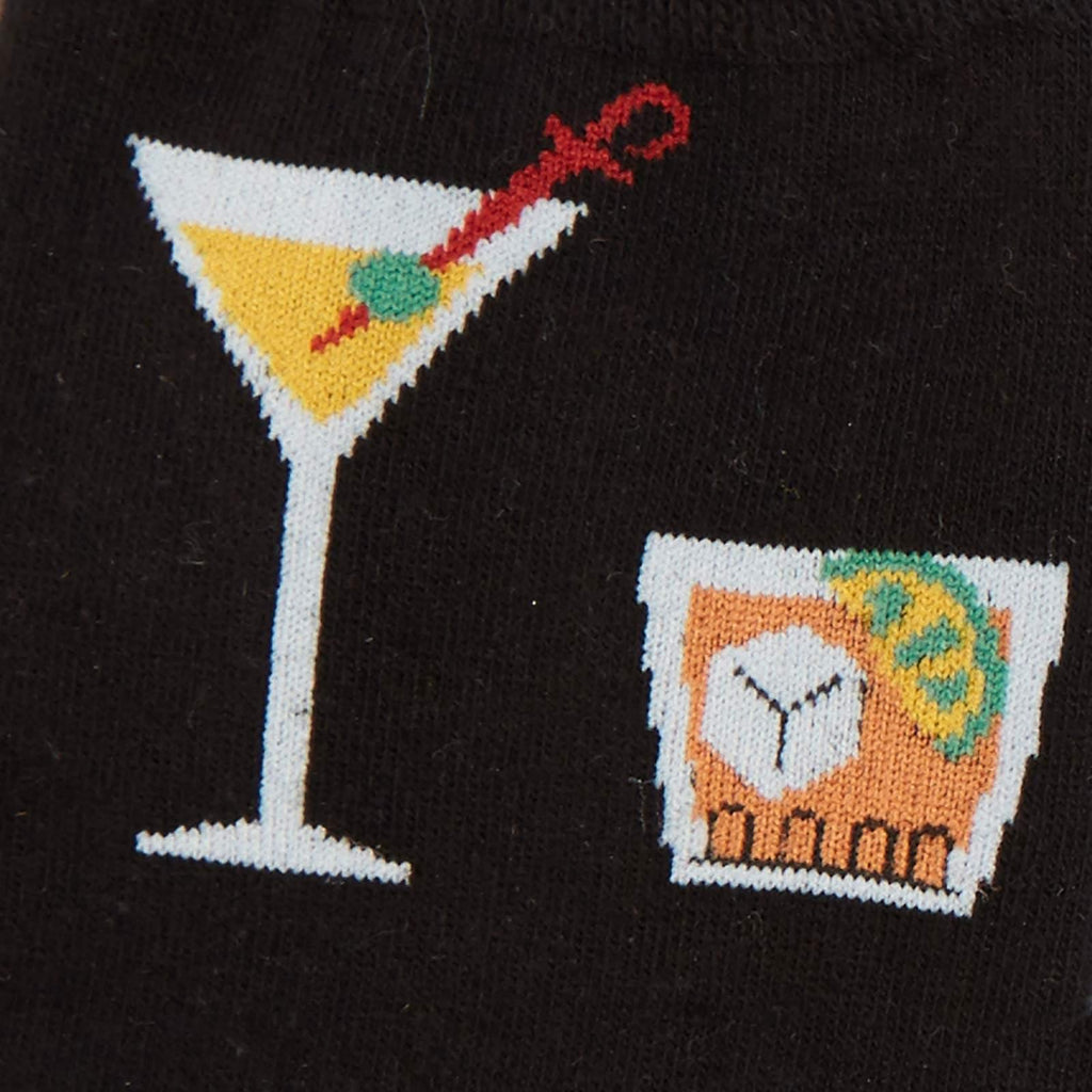 Herresokker med cocktailmotiv