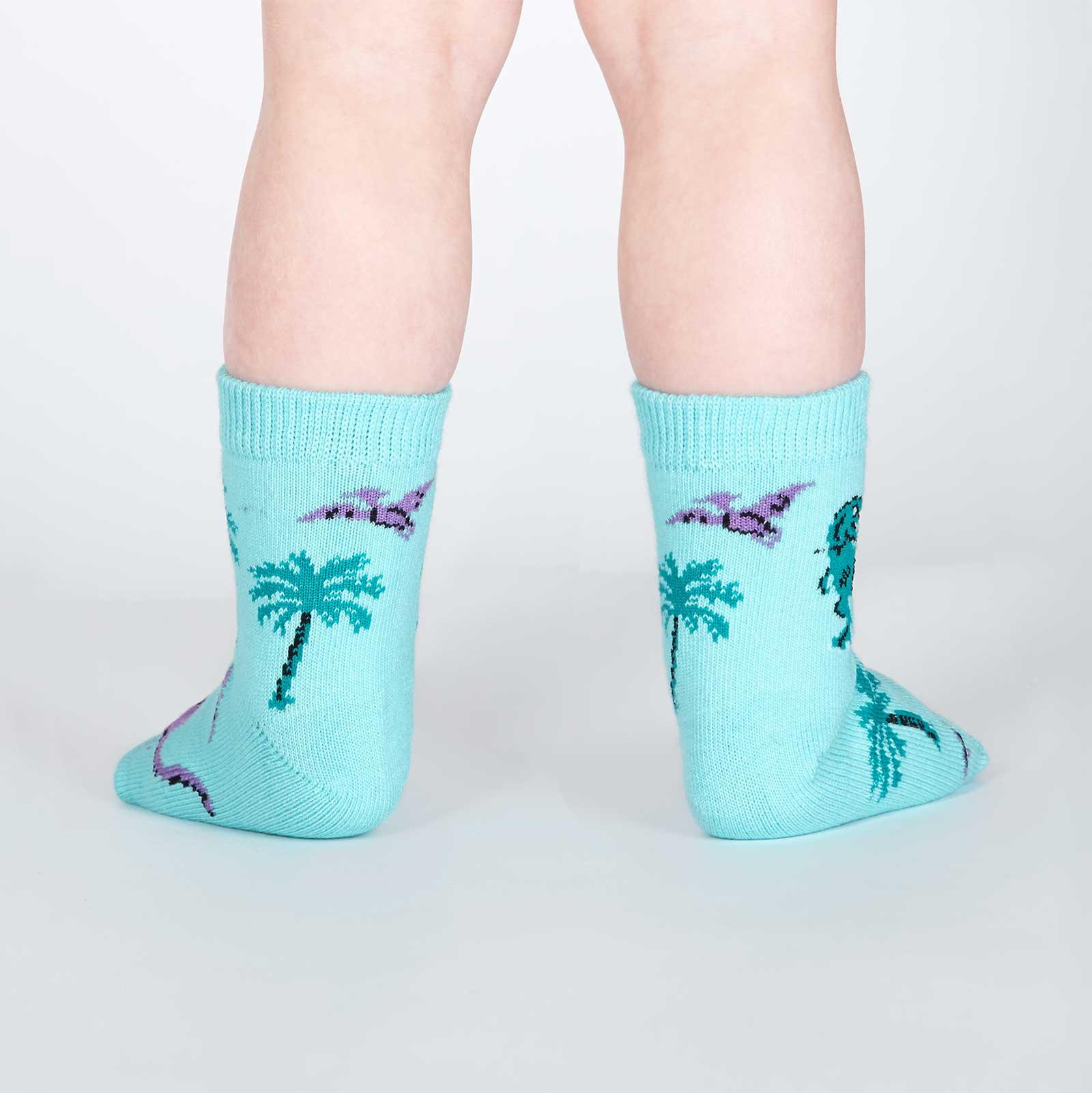 Sokker for smårollinger med dinosaurmotiv