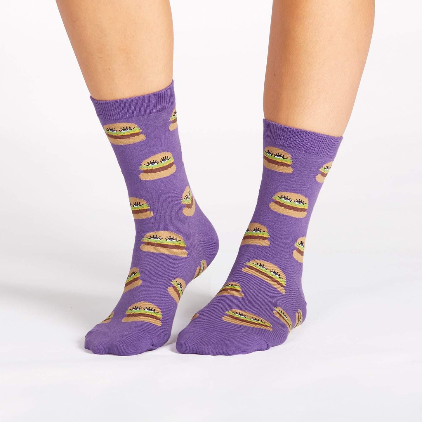 Womens Crew - Cute Burgers