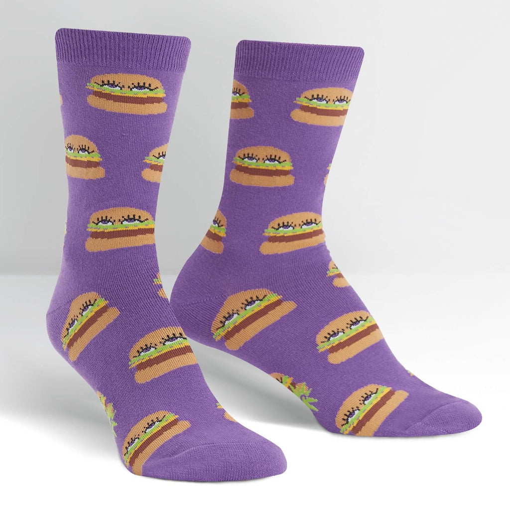 Damesokker med burgermotiv