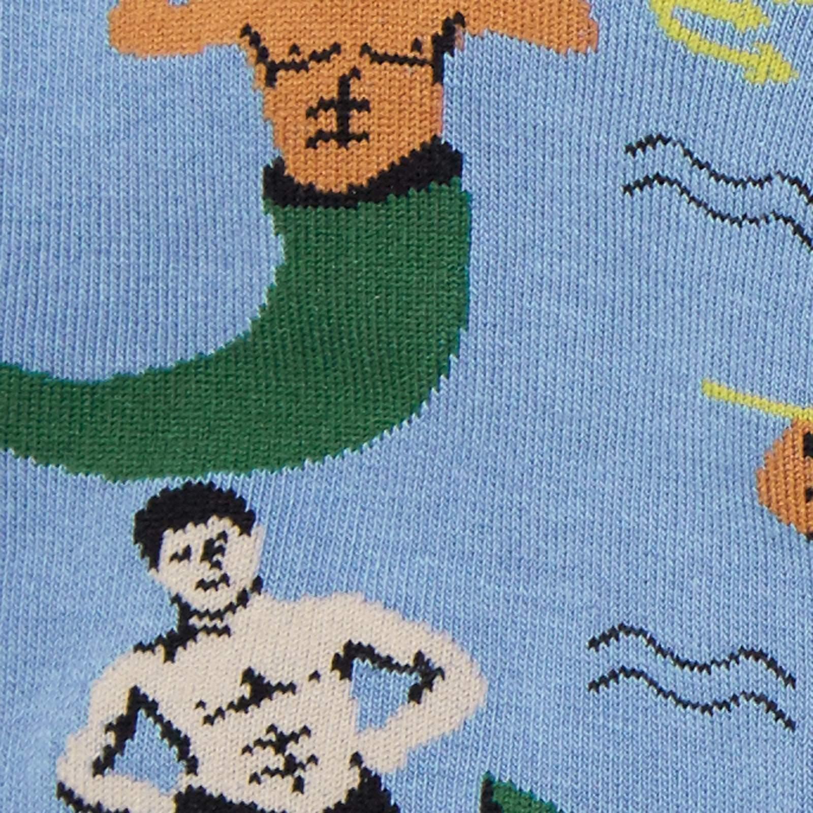 Damesokker med havmenn-motiv