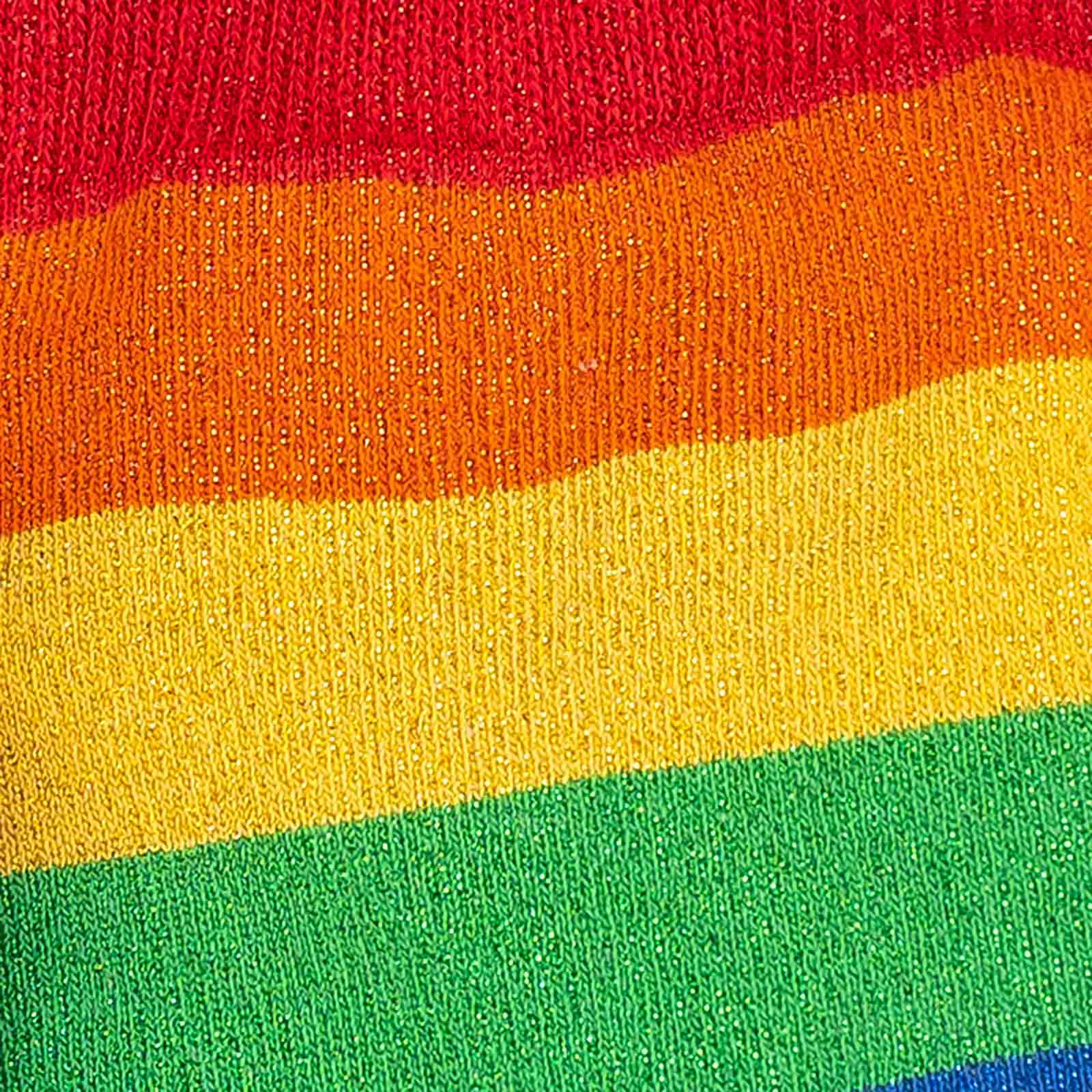 Damesokker med glitrende regnbue