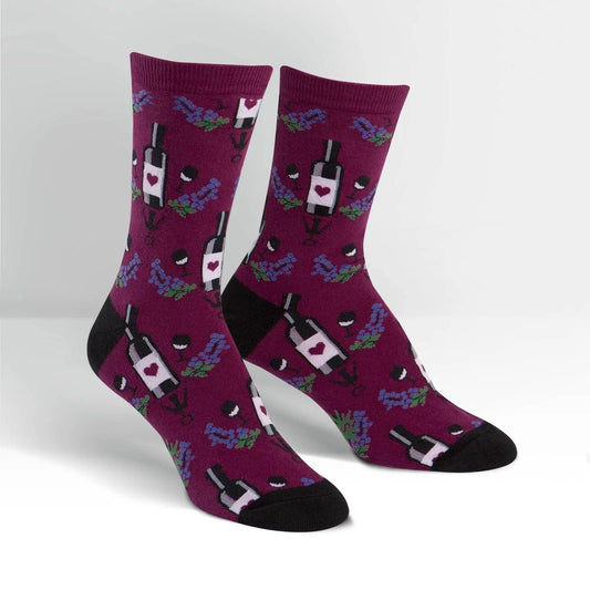 Womens Crew - Wine