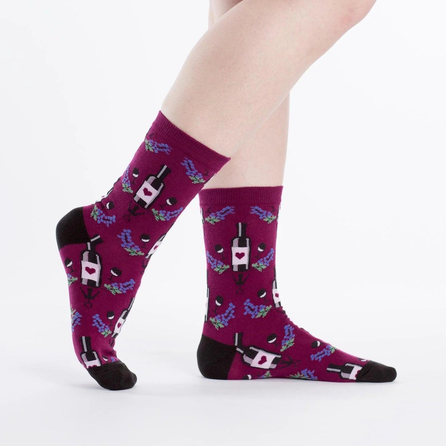 Womens Crew - Wine